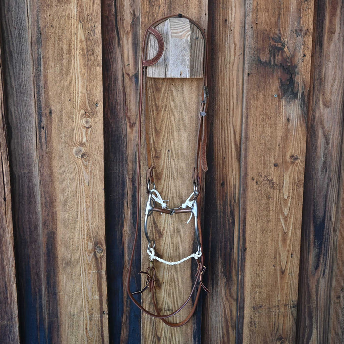 Copper Snaffle Bridle Rig w/Single Ear Headstall
