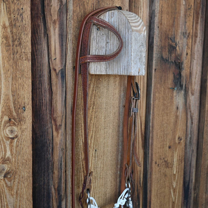 Copper Snaffle Bridle Rig w/Single Ear Headstall