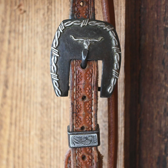 Copper Snaffle Bridle Rig w/Single Ear Headstall