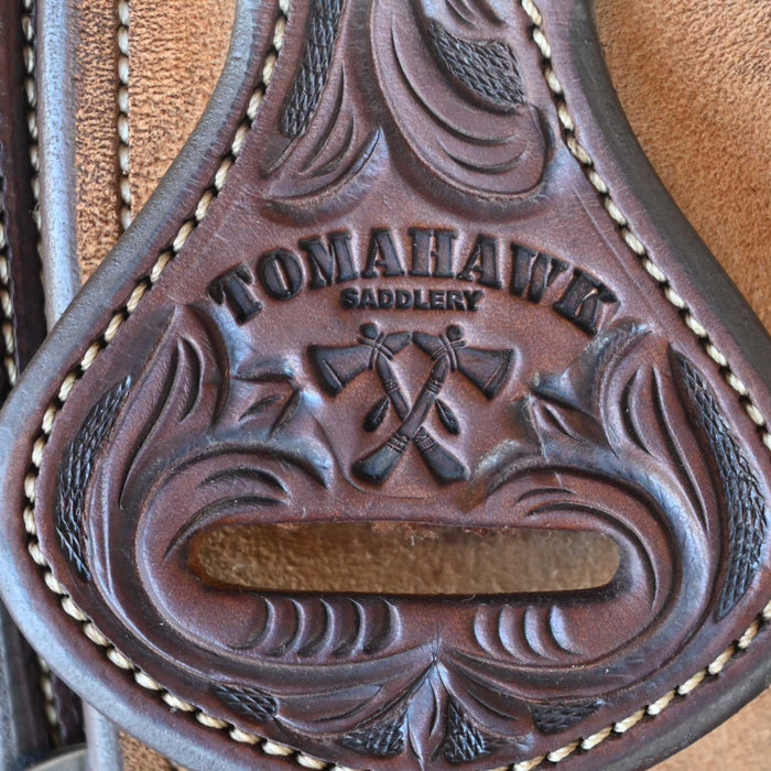 14.5" USED TOMAHAWK TEAM ROPING SADDLE Saddles - Used Tomahawk Saddlery