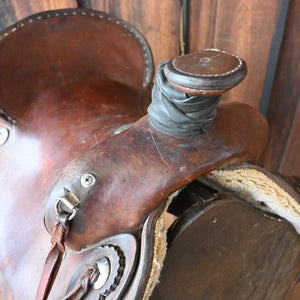 16" USED ALAMO ROPING SADDLE Saddles Alamo Saddlery   