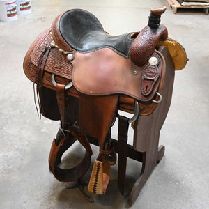 16" USED TESKEY'S ROPING SADDLE