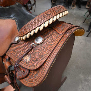 16" USED TESKEY'S ROPING SADDLE