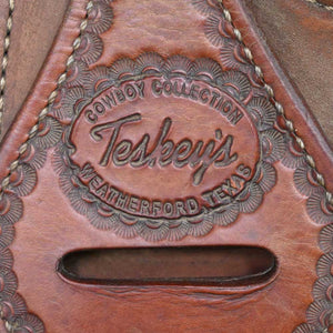 16" USED TESKEY'S ROPING SADDLE