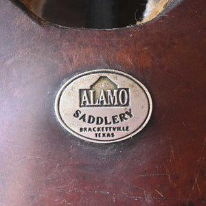 16" USED ALAMO ROPING SADDLE Saddles Alamo Saddlery   