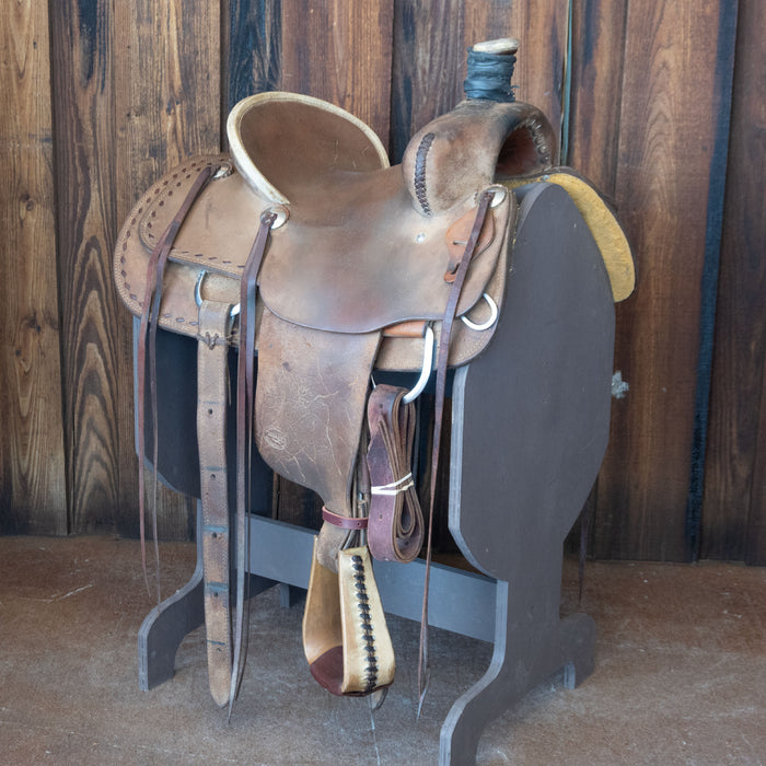 13.5" USED TESKEY'S RANCH SADDLE Saddles - Used Teskey's Saddlery