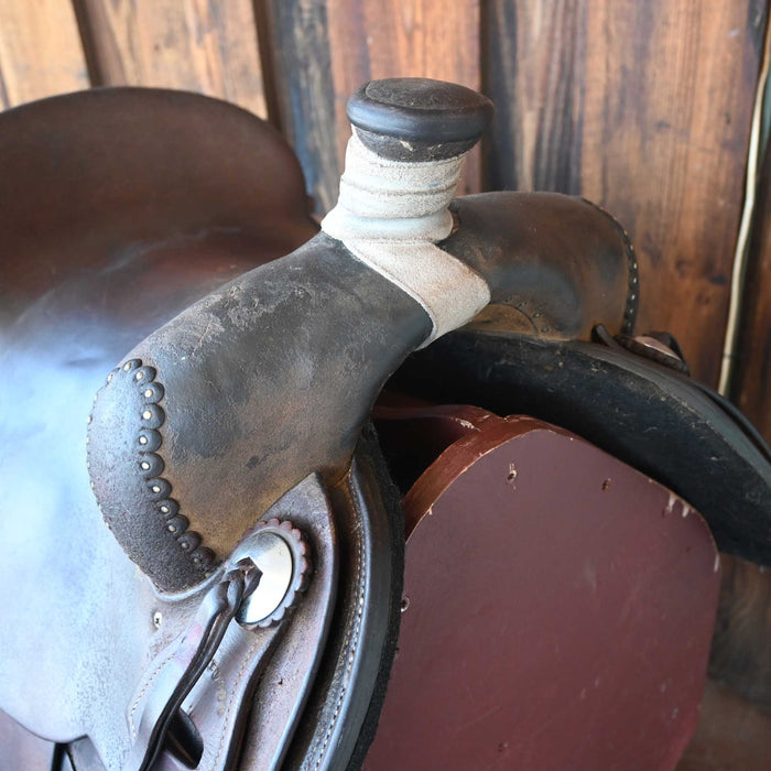 16" USED HAL EVANS RANCH SADDLE Saddles - Used Hal Evans