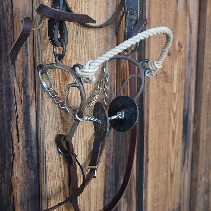Twisted Wire Dogbone Bridle Rig w/Browband Headstall