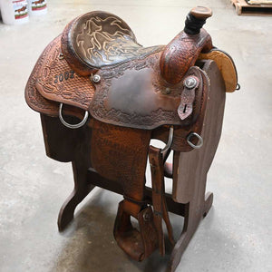 14" USED TOD SLONE CALF ROPING SADDLE Saddles Tod Slone