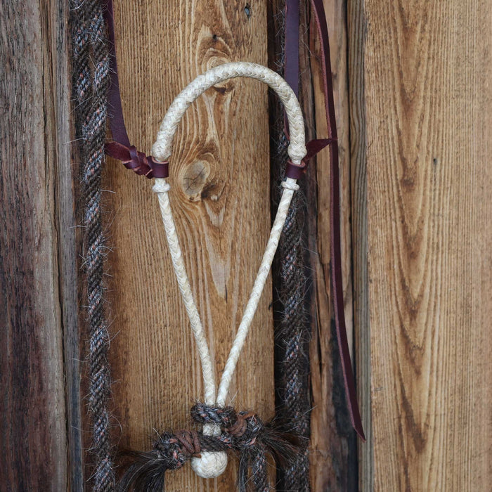Braided Rawhide Bosal w/Mecate