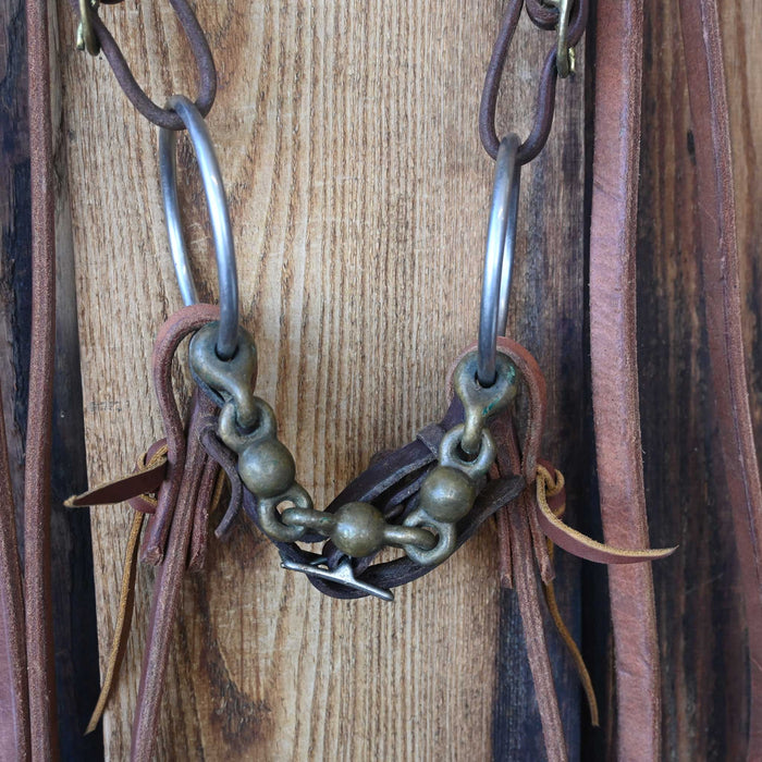 O-Ring Brass Chain Bridle Rig w/Browband Headstall