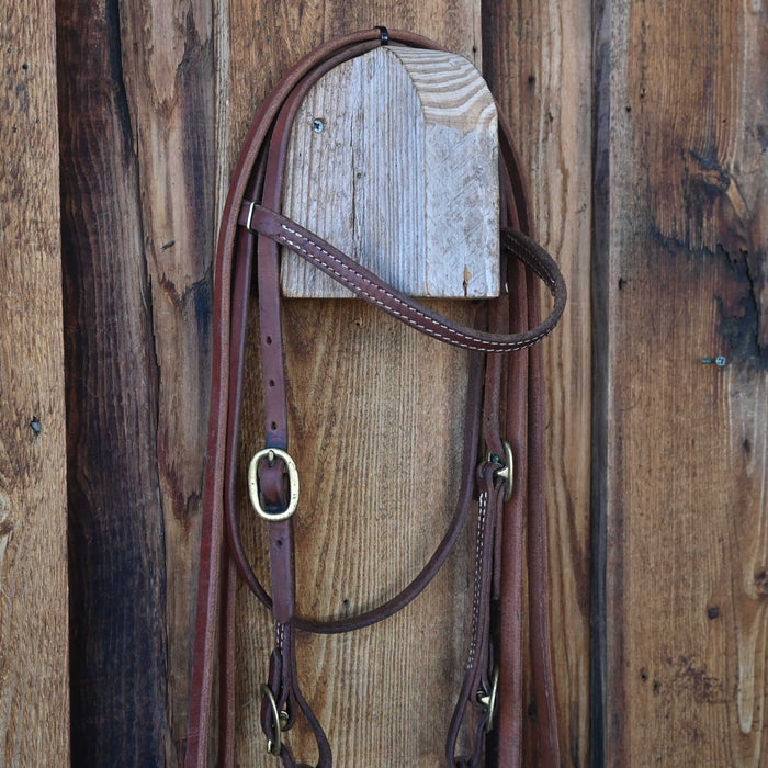 O-Ring Brass Chain Bridle Rig w/Browband Headstall