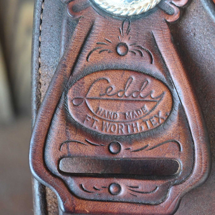 15.5" USED LEDDY RANCH CUTTER SADDLE Saddles - Used Leddy