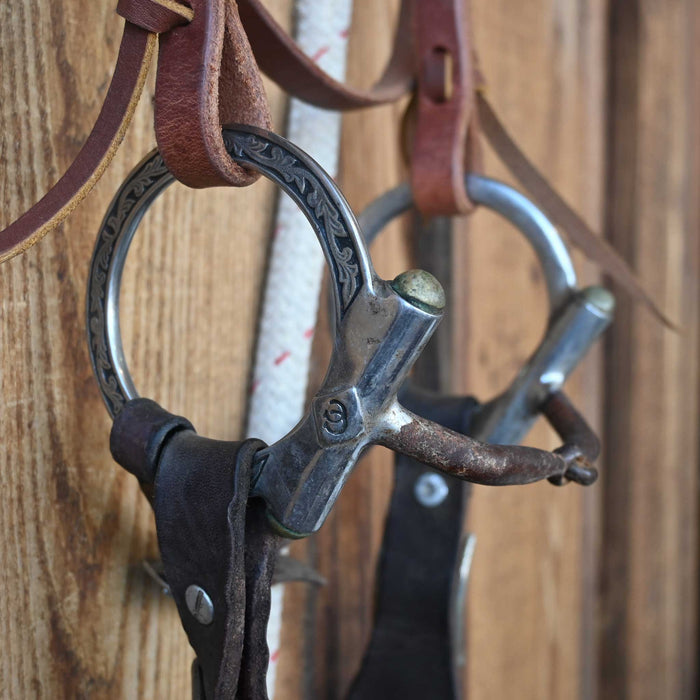 D-Ring Angled Snaffle Bridle Rig w/Browband Headstall Tack - Rigs misc