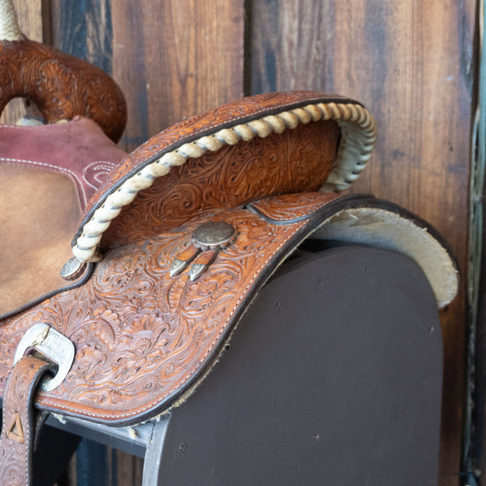 13.5" USED CIRCLE Y MARTHA JOSEY BARREL SADDLE