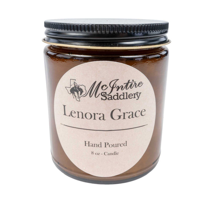 McIntire Saddlery 8 oz Candle - Lenora Grace HOME & GIFTS - Home Decor - Candles + Diffusers McIntire Saddlery
