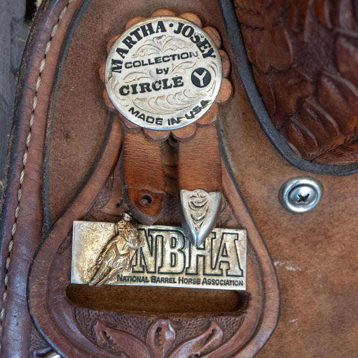 13.5" USED CIRCLE Y MARTHA JOSEY BARREL SADDLE