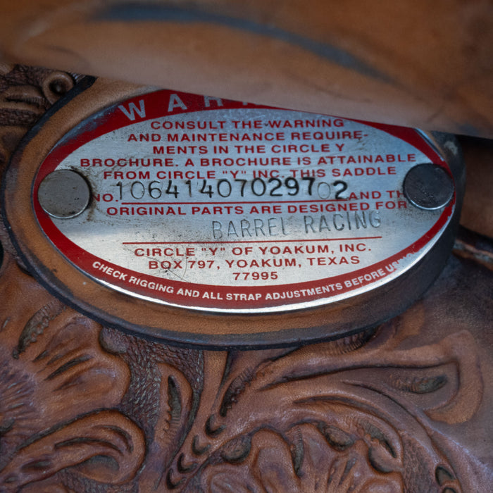 13.5" USED CIRCLE Y MARTHA JOSEY BARREL SADDLE