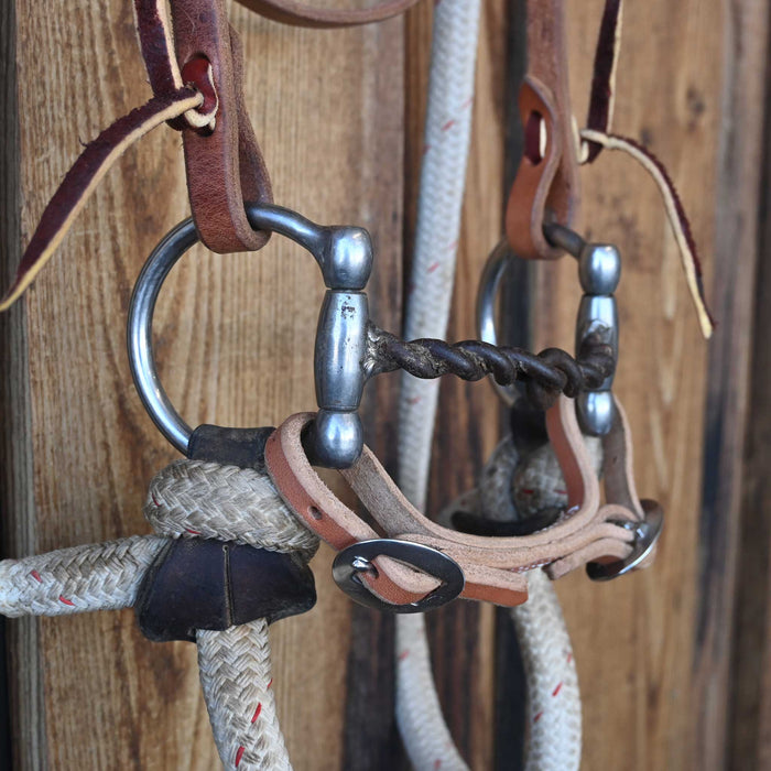 D-Ring Twisted Wire Snaffle Bridle Rig w/Browband Headstall