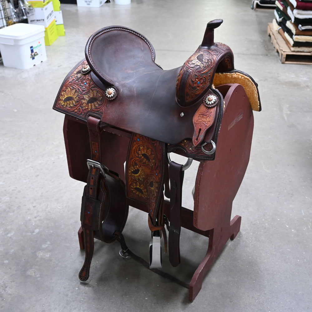 15.5" USED JEFF SMITH TAMI SEMAS BARREL SADDLE