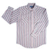 Panhandle Slim Men's Maroon Stripe Pearl Snap Shirt MEN - Clothing - Shirts - Long Sleeve Panhandle