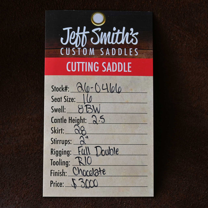 16" JEFF SMITH BUSTER WELCH CUTTING SADDLE