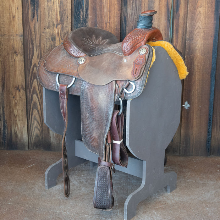 14" USED COATS TEAM ROPING SADDLE