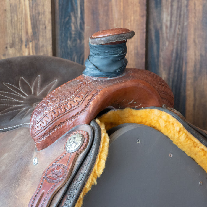 14" USED COATS TEAM ROPING SADDLE