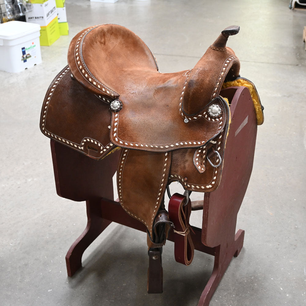 15" USED CIRCLE T BARREL SADDLE
