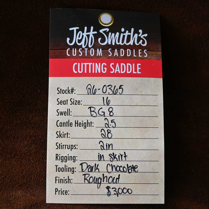 16" JEFF SMITH BEAU GALYEAN CUTTING SADDLE