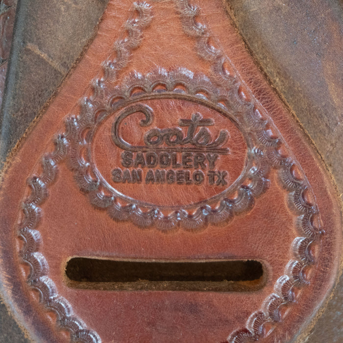14" USED COATS TEAM ROPING SADDLE