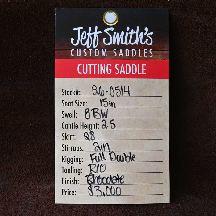 15" JEFF SMITH BUSTER WELCH CUTTING SADDLE