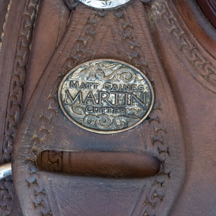 15.5" USED MARTIN MATT GAINES CUTTING SADDLE