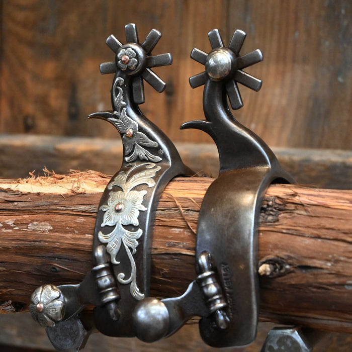 Kerry Kelley Silver & Mounted 8pt. Spurs