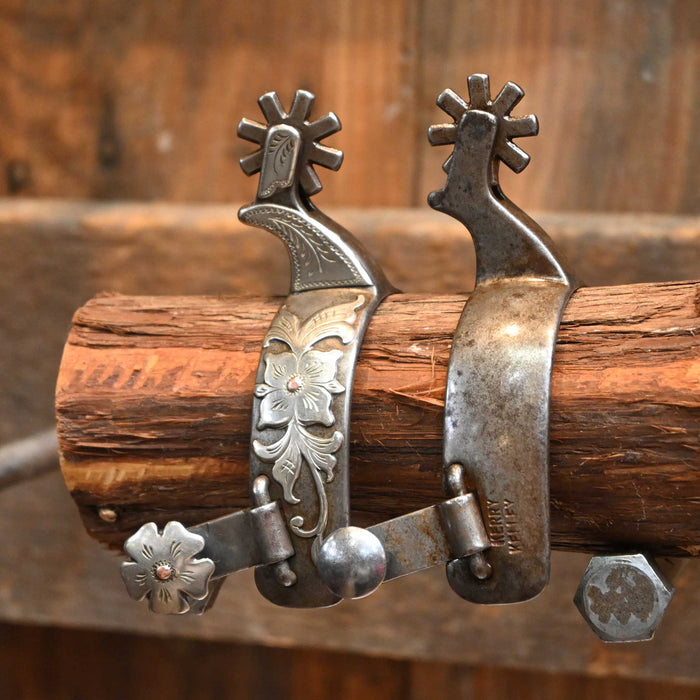 Kerry Kelley KID's Silver & Mounted 9pt. Spurs
