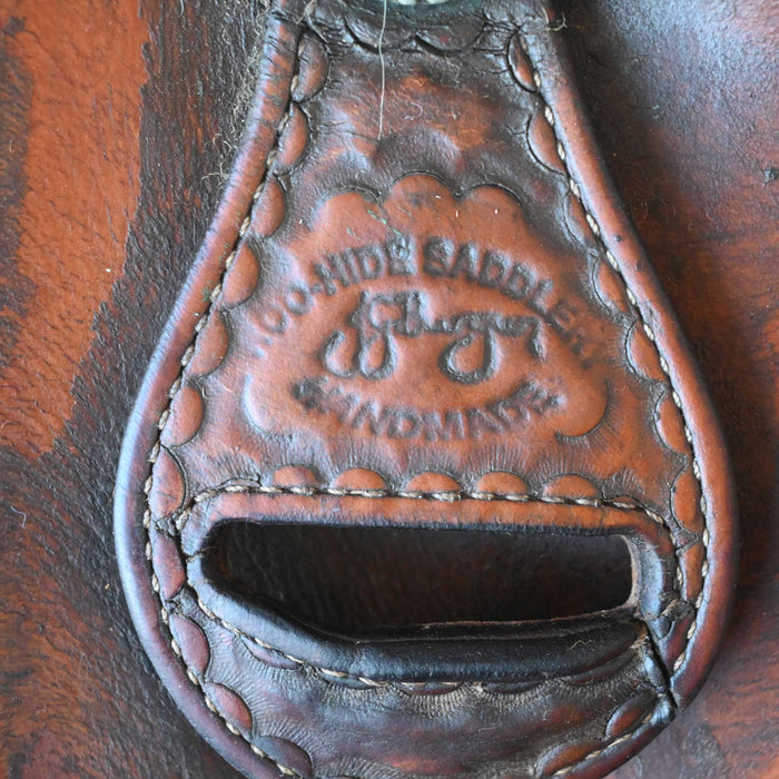 17" USED ROO HIDE CUTTING SADDLE Saddles - Used ROO HIDE
