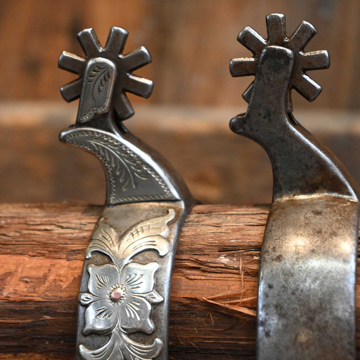 Kerry Kelley KID's Silver & Mounted 9pt. Spurs