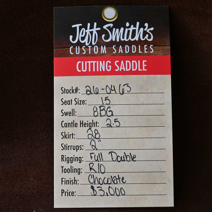 15" JEFF SMITH BEAU GALYEAN CUTTING SADDLE