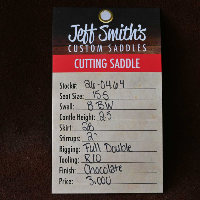 15.5" JEFF SMITH BUSTER WELCH CUTTING SADDLE