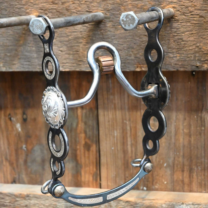 Tony Pinero Silver Mounted Solid Port w/ Cricket Bit