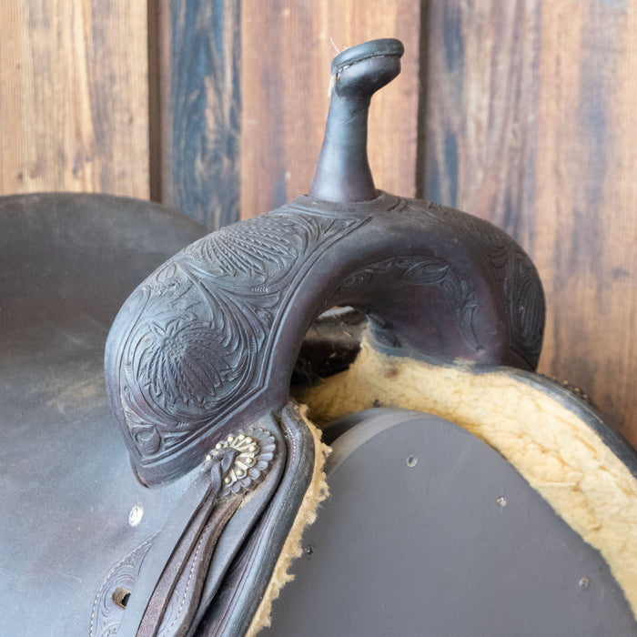 16" USED JEFF SMITH CUTTING SADDLE