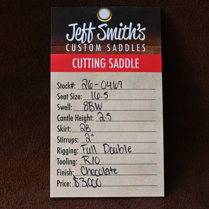 16.5" JEFF SMITH BUSTER WELCH CUTTING SADDLE
