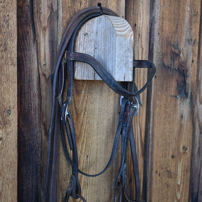 O-Ring Corkscrew Snaffle Bridle Rig w/Browband Headstall