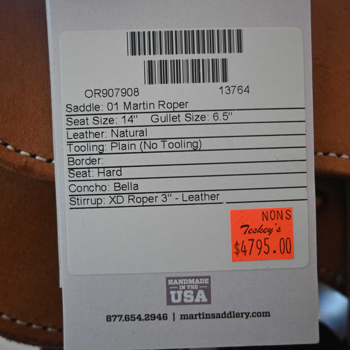 14" MARTIN ROPING SADDLE