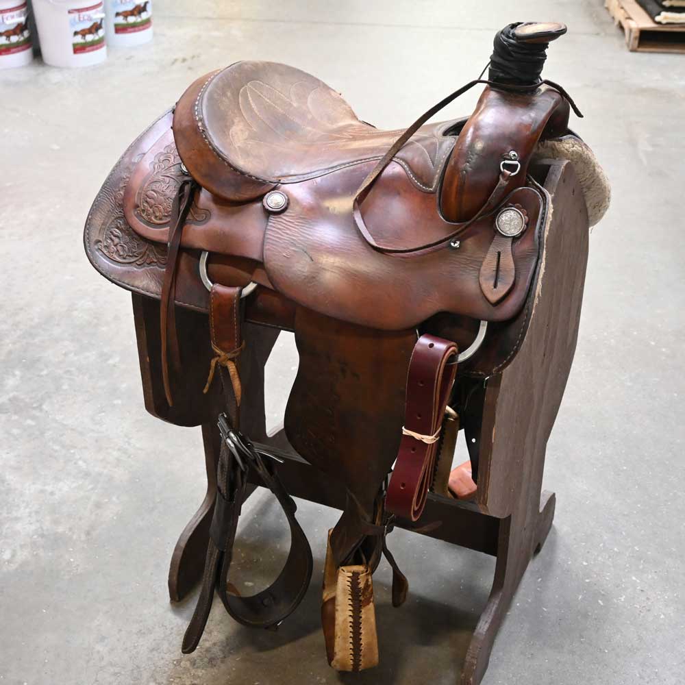 15.5" USED SIMCO ROPING SADDLE Saddles Simco