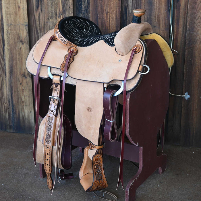 14.5" TESKEY'S CALF ROPING SADDLE Saddles - New Teskey's Saddlery