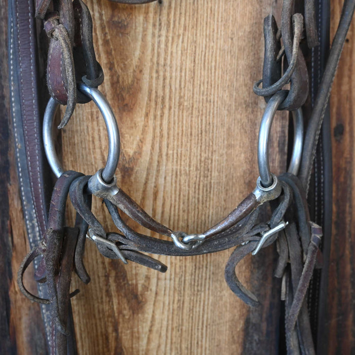Professional's Choice Snaffle Bridle Rig w/Browband Headstall