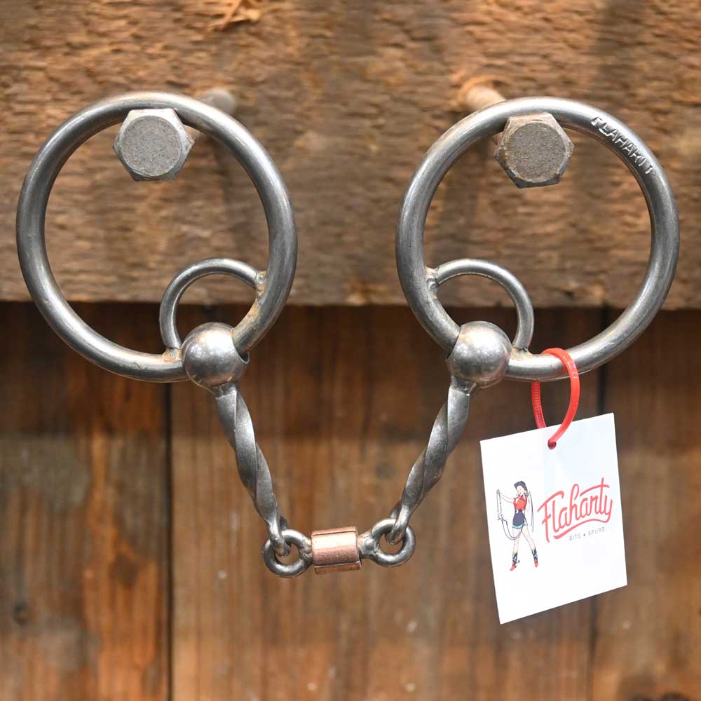 Flaharty Locked Slow Twist 3 Pc. Dog boneBit FH404 Tack - Bits Flaharty