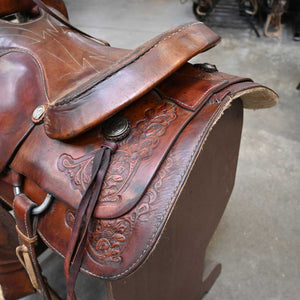 15.5" USED SIMCO ROPING SADDLE Saddles Simco