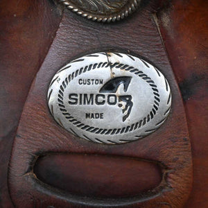 15.5" USED SIMCO ROPING SADDLE Saddles Simco